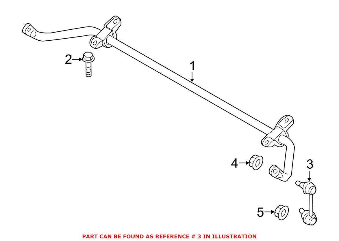 BMW Sway Bar End Link - Rear 37106775189